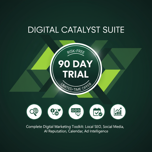 Digital Catalyst Suite 90 Day Trial - Local SEO, Social Media, AI Reputation Management and Booking
